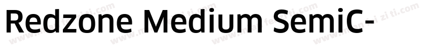 Redzone Medium SemiC字体转换